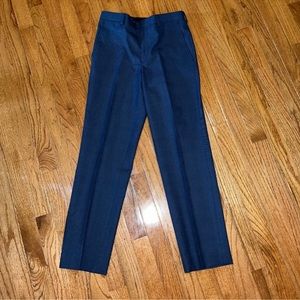 Lauren Ralph Lauren Suit Separate Pants Navy Weave Pattern Size 14 Regular